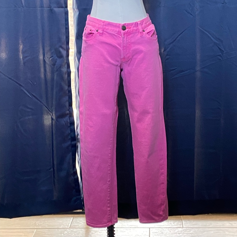 J. Crew Colored Toothpick Denim.